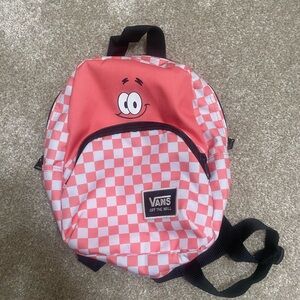 NWOT Vans Patrick Fun Pink and White Checkered Backpack